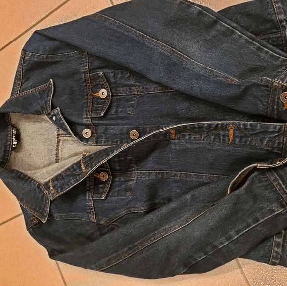 Classic Denim Jacket, Contrast Jeans, size 3 - Picture 3 of 8